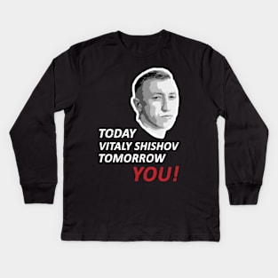 Today Vitaly Shishov, Tomorrow You. Belarus Protest. Kids Long Sleeve T-Shirt